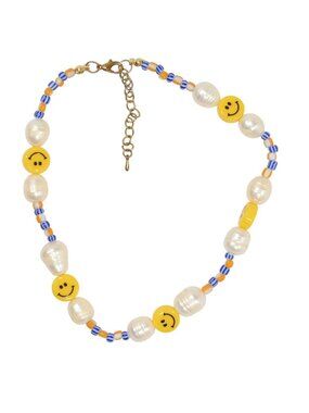 Petit Moments Victoria Smiley Bead Cultured Pearl Necklace